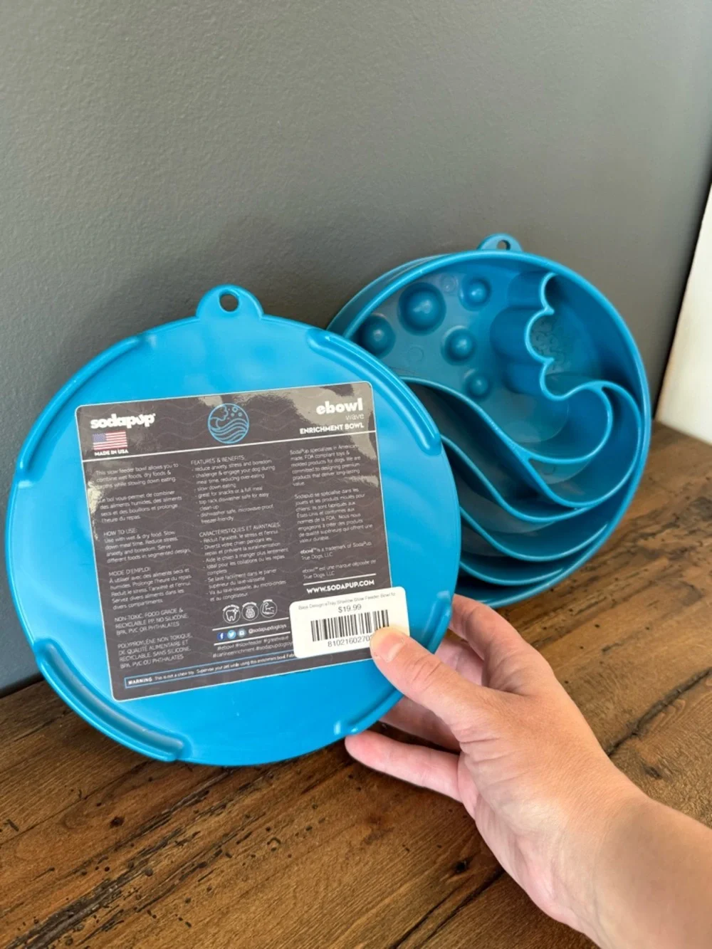 NWT Soda Pup Dog Slow Feeder Bowls (Lot of 2)